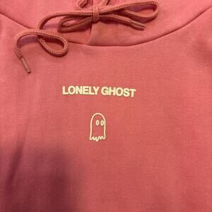 Pink Lonely Ghost hoodie large